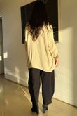 Suki Drape Cowl Blouse Stone /9=